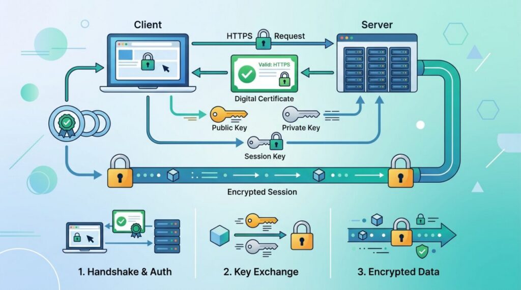 How HTTPS Works: TLS, Certificates, and Encryption Explained